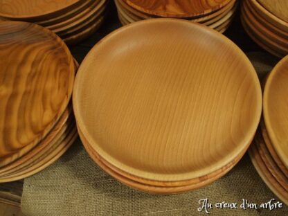 Lot de 6 assiettes, 6 essences de bois – Image 3