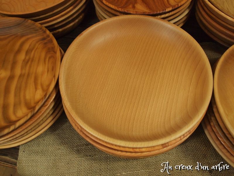 Lot de 6 assiettes, 6 essences de bois – Image 3