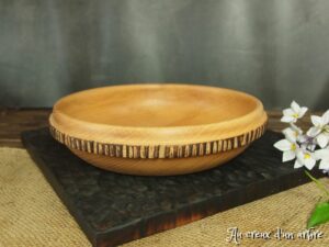 Assiette en hêtre