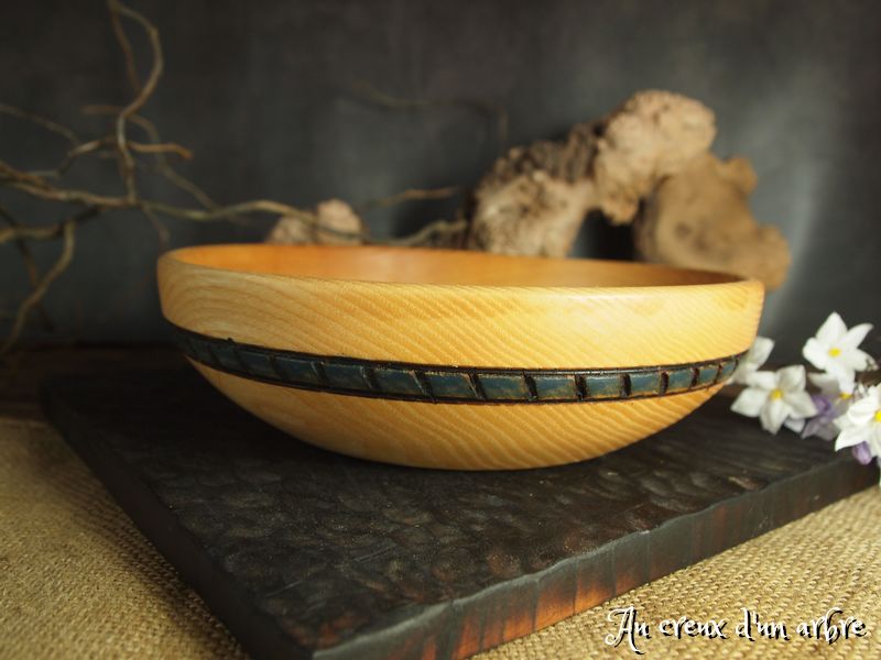 Assiette en frêne