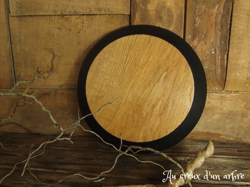 Plat en chêne ébonisé – Image 2
