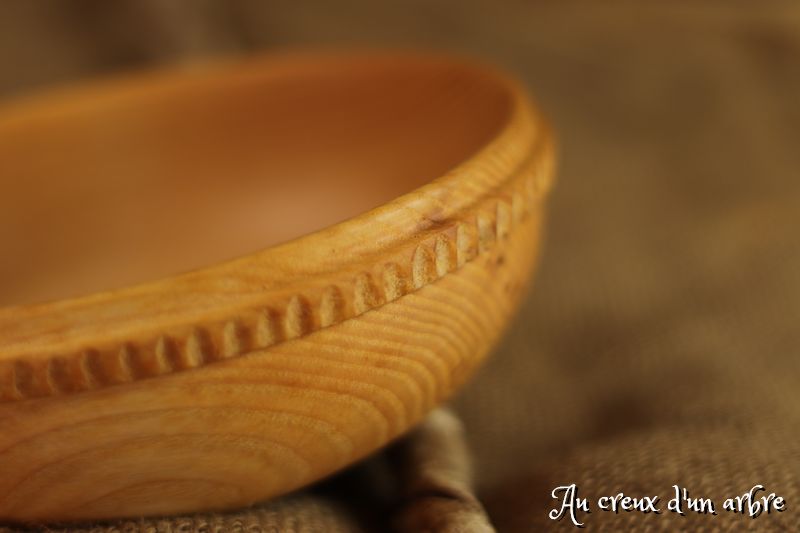 Assiette creuse en hêtre – Image 3