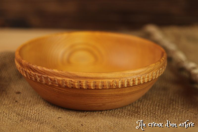 Assiette creuse en hêtre – Image 2