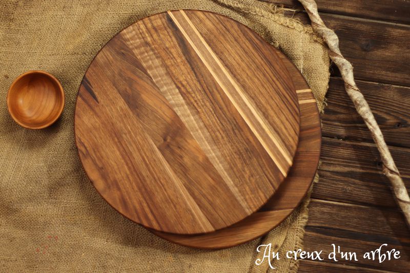 Plat à tarte en noyer – Image 4