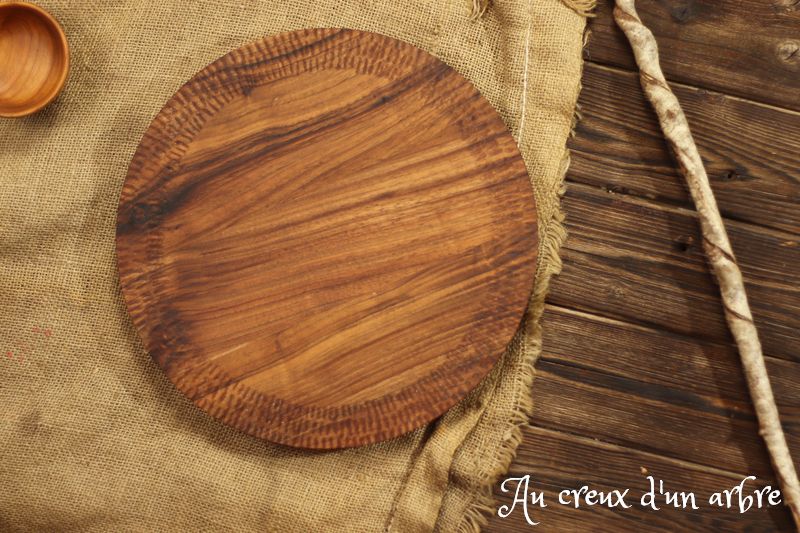 Plat à tarte en noyer