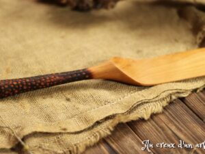 Spatule texturée en merisier