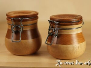Pot plus que parfait en hêtre et merisier