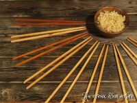 Baguette chinoise en bois, pommier ou poirier